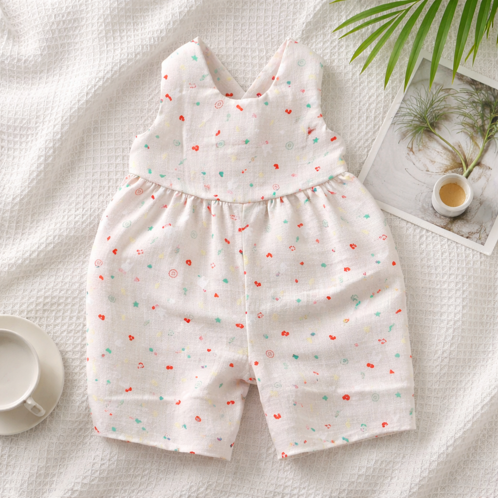 Musical Stars Baby Romper 6 Months with Hat