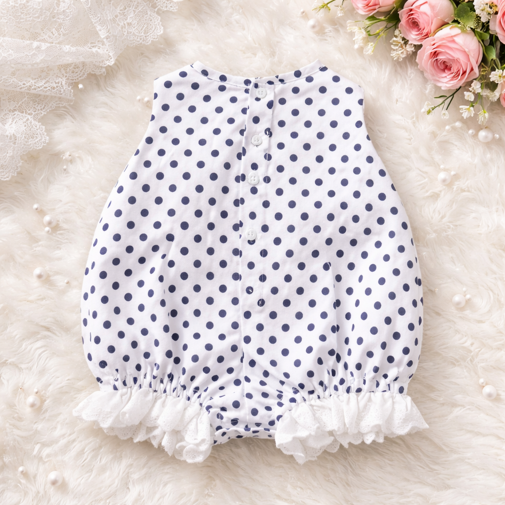 Newborn Baby Girl Romper with Lace and Headband
