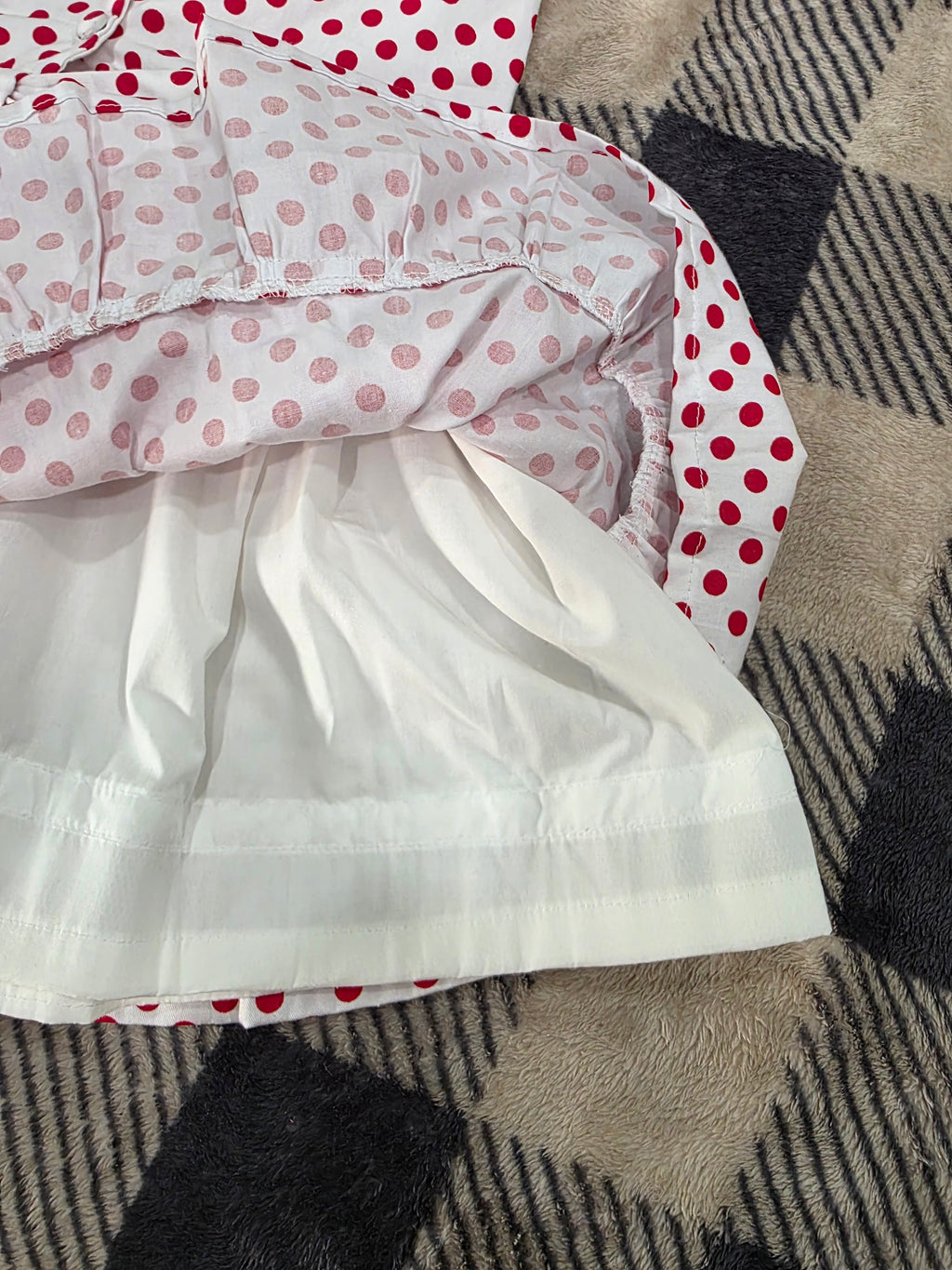 Girls Dress with Bow and V-Back