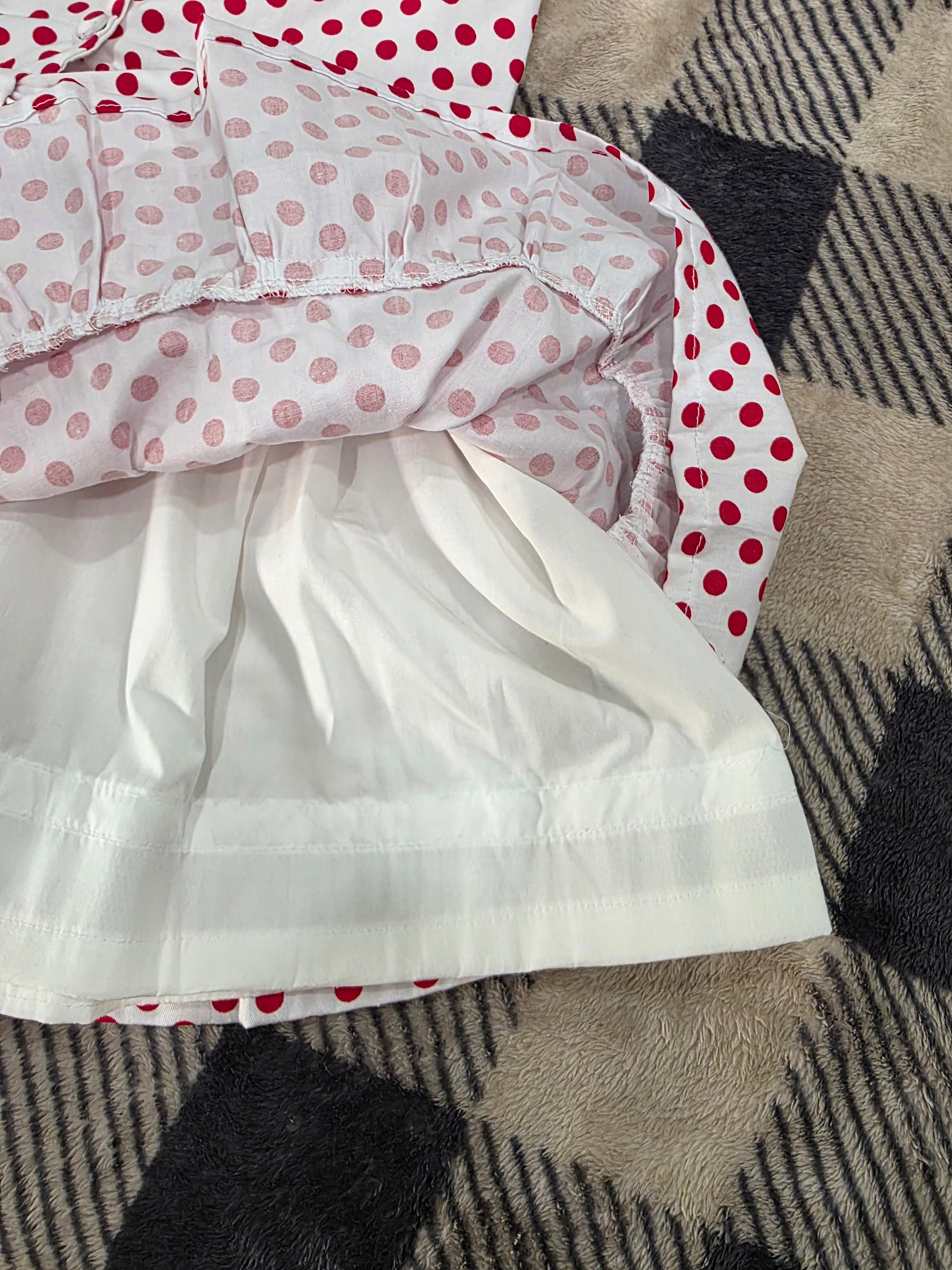 Girls Dress with Bow and V-Back
