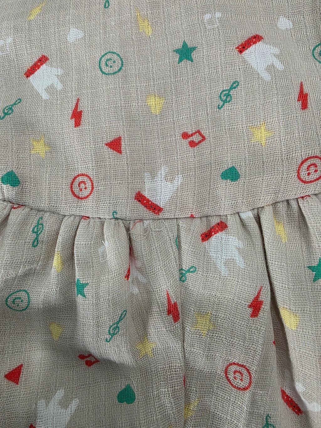 Musical Stars Baby Romper 6 Months with Hat